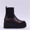 Marco Moreo Vale Stretch Toe Cap Boot - Burgundy Leather